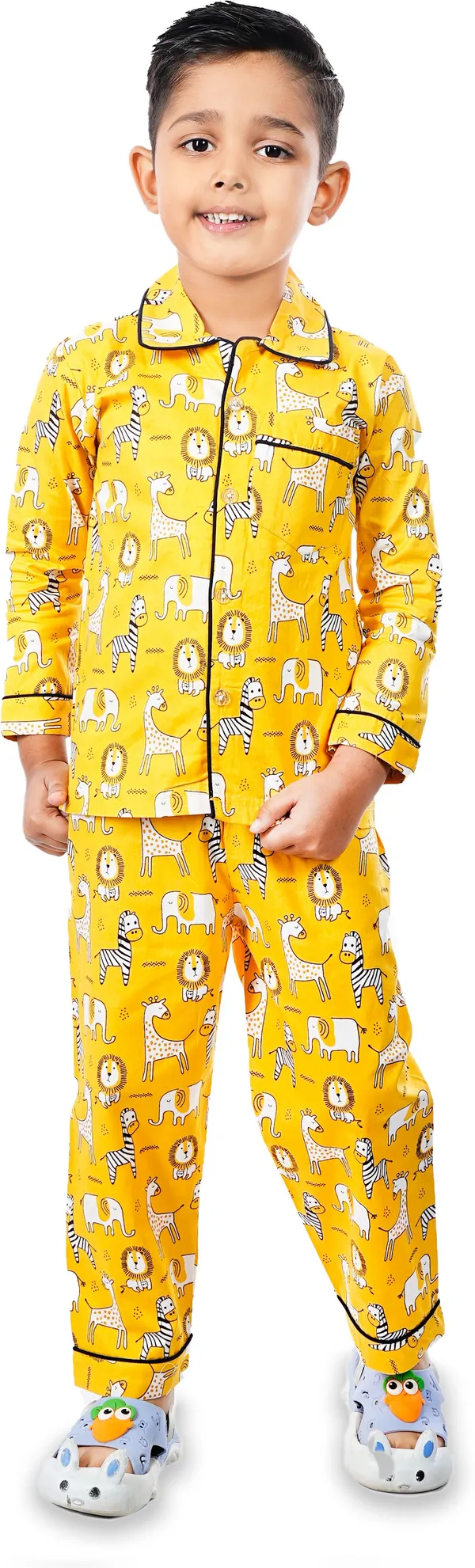 Yellow_Cotton_Printed_Nightwear_For_Boys