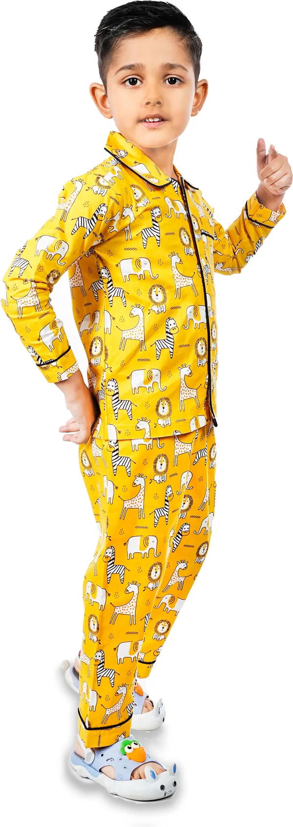 Yellow_Cotton_Printed_Nightwear_For_Boys