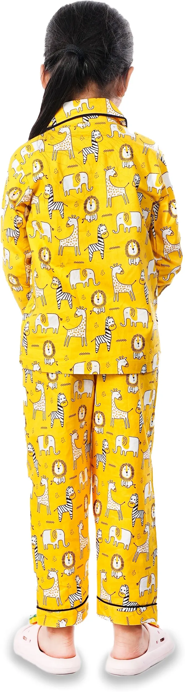 Yellow_Cotton_Printed_Nightwear_For_Girls