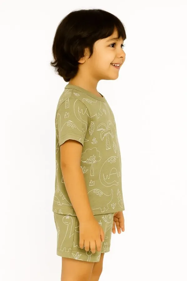 Green_Cotton_Printed_Nightwear_For_Baby_Boys_&_Girls_Pack_Of_2