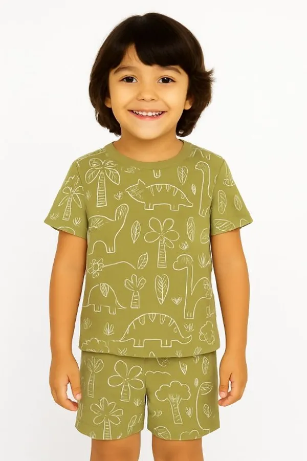 Green_Cotton_Printed_Nightwear_For_Baby_Boys_&_Girls_Pack_Of_2
