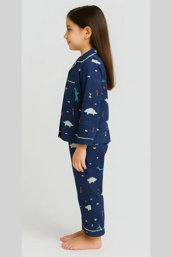 Dark_Blue_Cotton_Printed_Nightwear_For_Girls
