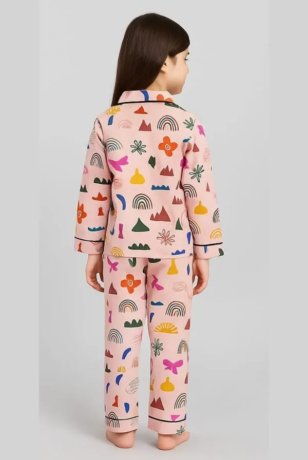 Multicolor_Cotton_Printed_Nightwear_For_Girls