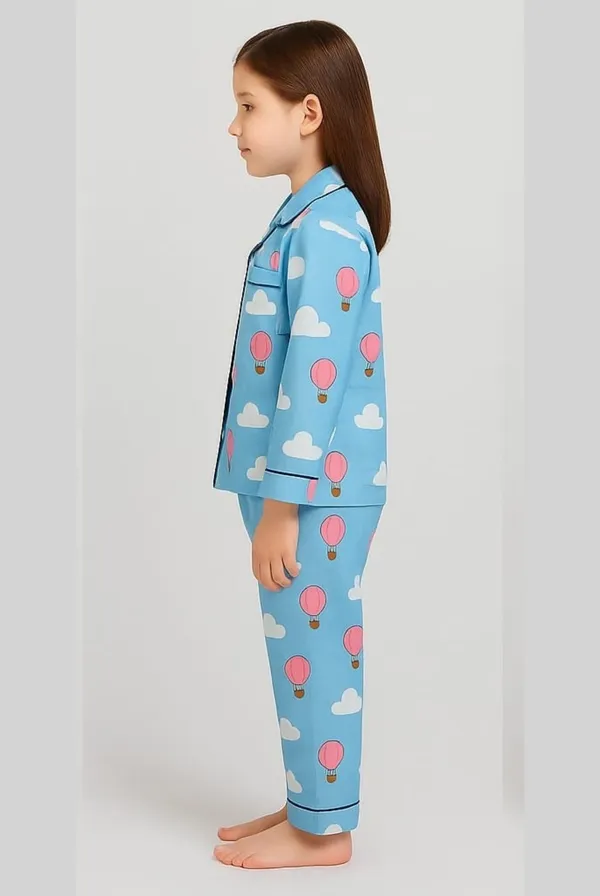 Blue_Cotton_Printed_Nightwear_For_Girls