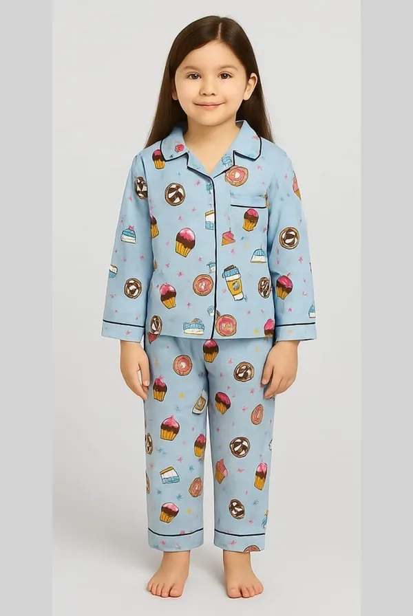Blue_Cotton_Printed_Nightwear_For_Girls