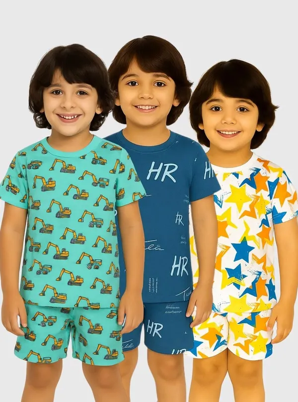 Multicolor_Cotton_Printed_Nightwear_For_Boys_Pack_Of_3