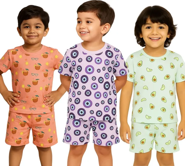 Multicolor_Cotton_Printed_Nightwear_For_Boys_Pack_Of_3