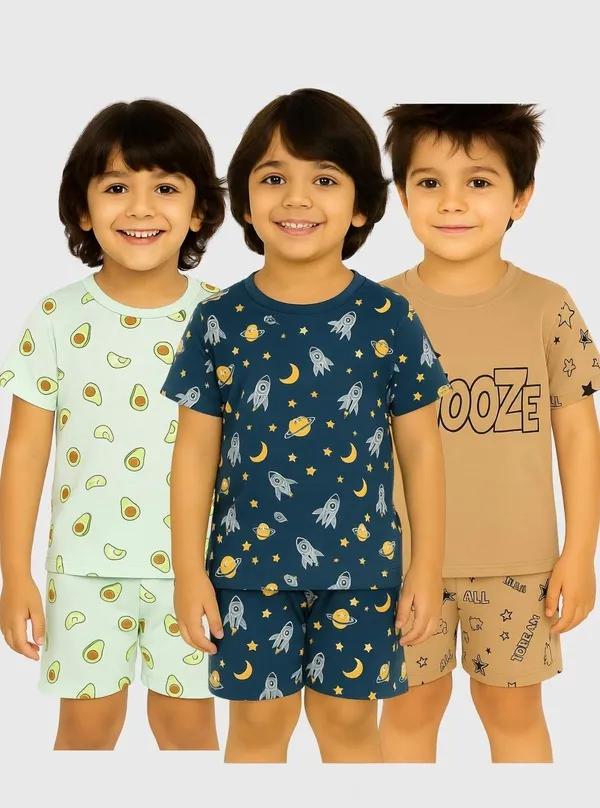 Multicolor_Cotton_Printed_Nightwear_For_Boys_Pack_Of_3