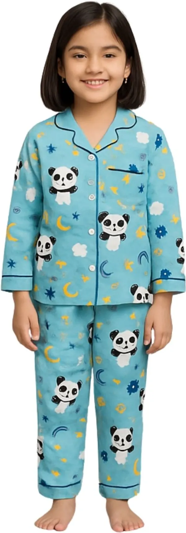 Blue_Cotton_Printed_Nightwear_For_Girls
