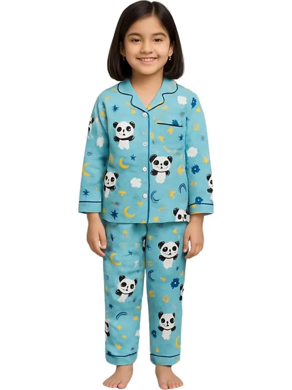 Blue_Cotton_Printed_Nightwear_For_Girls