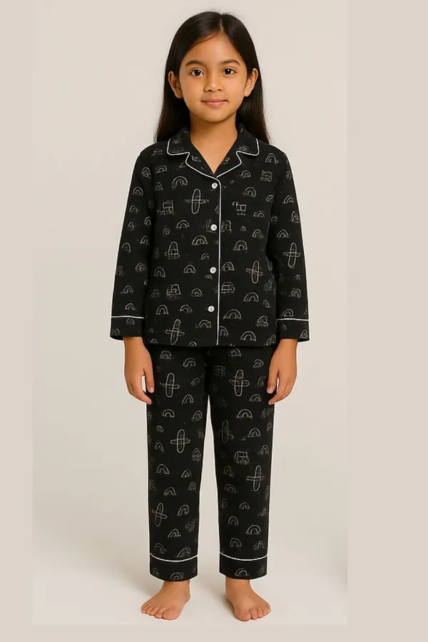 Black_Cotton_Relaxed_Fit_Printed_Nightwear_For_Girls