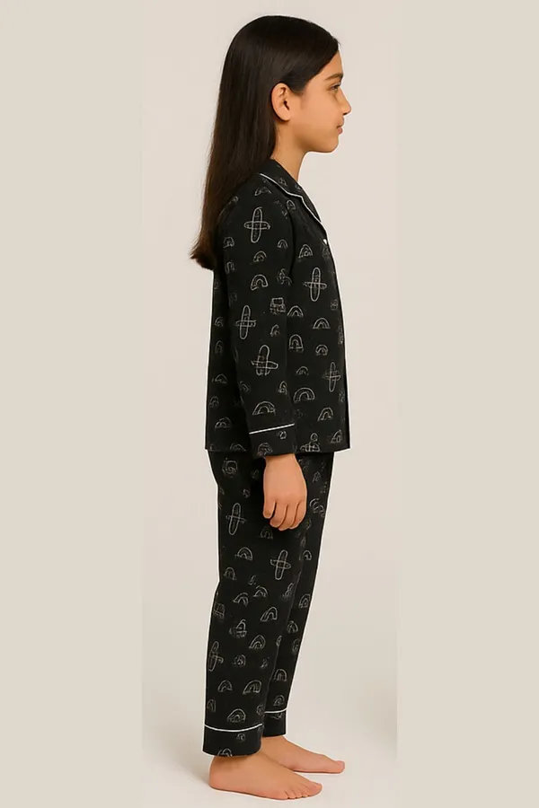 Black_Cotton_Relaxed_Fit_Printed_Nightwear_For_Girls