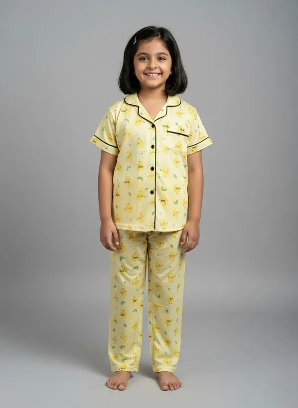 Yellow_Cotton_Printed_Nightwear_For_Girls_Pack_Of_2