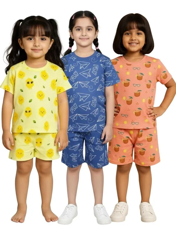 Multicolor_Cotton_Printed_Nightwear_For_Girls_Pack_Of_3
