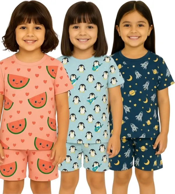 Multicolor_Cotton_Printed_Nightwear_For_Girls_Pack_Of_3