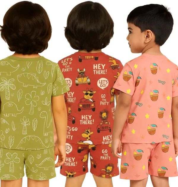 Multicolor_Cotton_Printed_Nightwear_For_Boys_Pack_Of_3