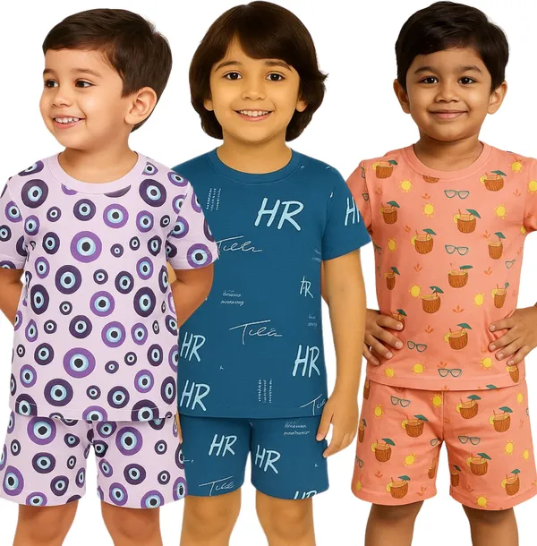 Multicolor_Cotton_Printed_Nightwear_For_Boys_Pack_Of_3