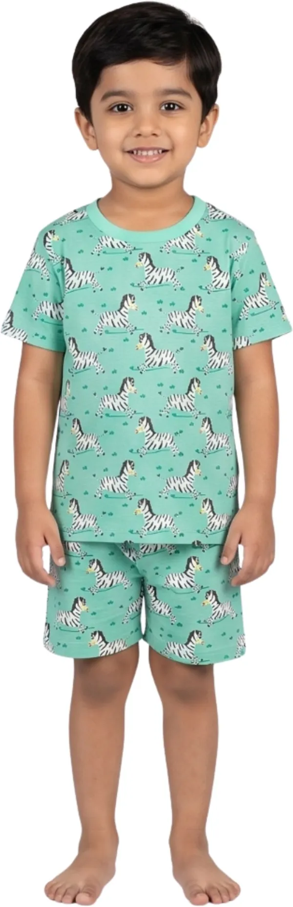 Green_Cotton_Printed_Half_Sleeve_Nightwear_For_Boys_Pack_Of_2