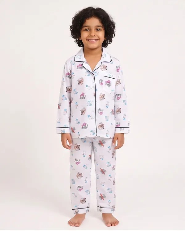 White_Cotton_Printed_Nightwear_For_Boys