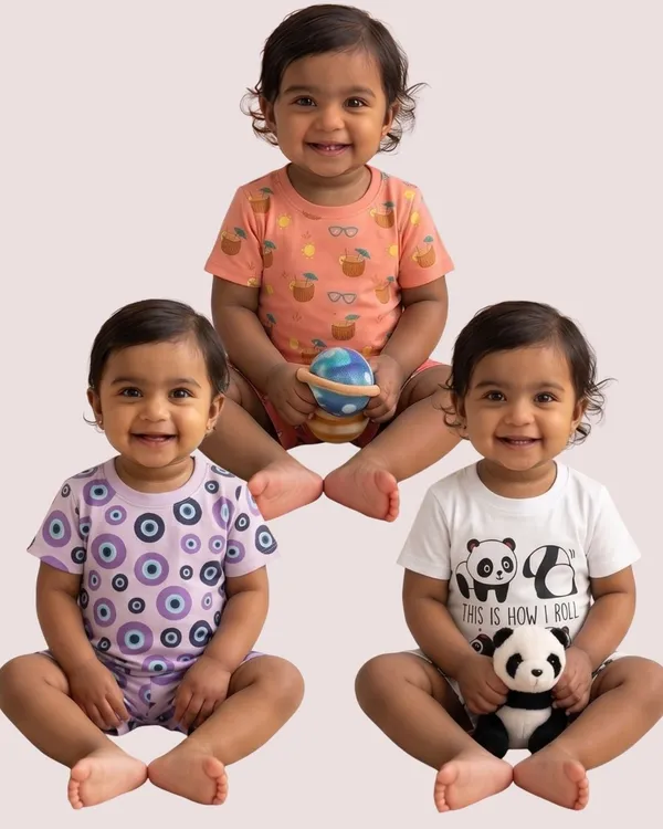 Multicolor_Cotton_Relaxed_Fit_Printed_Nightwear_For_Baby_Boys/Girls_Pack_Of_3