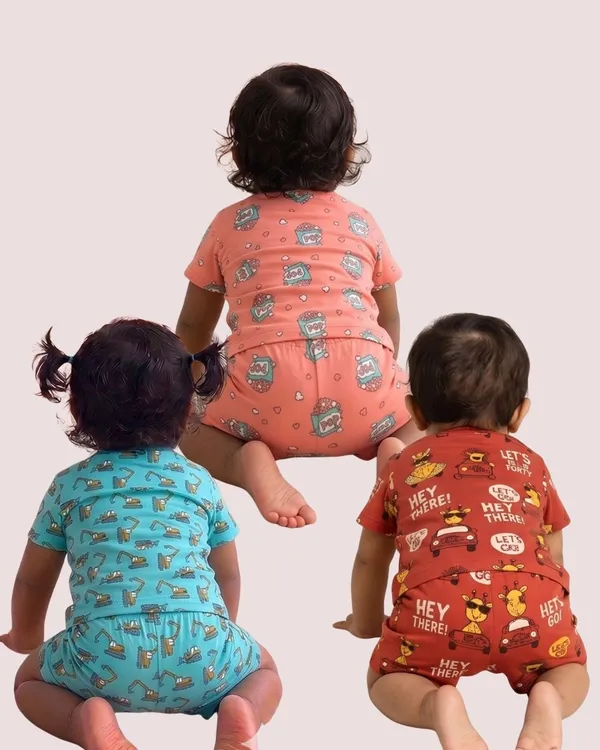 Multicolor_Cotton_Printed_Nightwear_For_Baby_Boys_And_Girls_Pack_Of_3