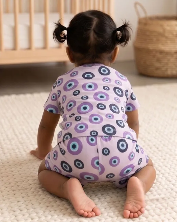 Purple_Cotton_Relaxed_Fit_Printed_Nightwear_For_Baby_Boys/Girls