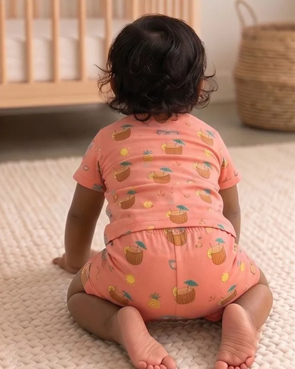 Pink_Cotton_Relaxed_Fit_Printed_Nightwear_For_Baby_Boys/Girls