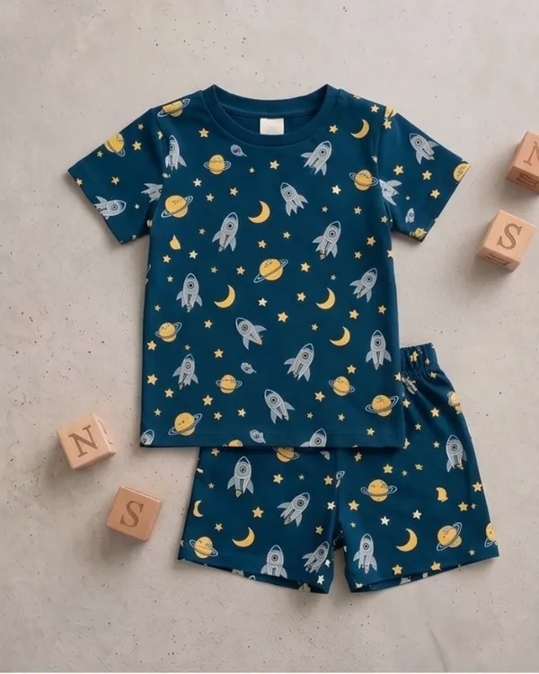 Dark_Blue_Cotton_Printed_Nightwear_For_Baby_Boys_And_Girls