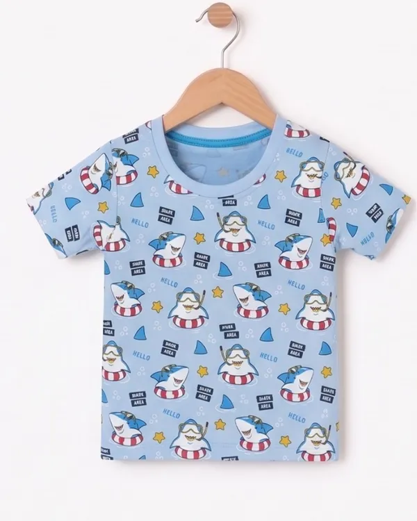 Blue_Cotton_Printed_Nightwear_For_Baby_Boys_And_Girls