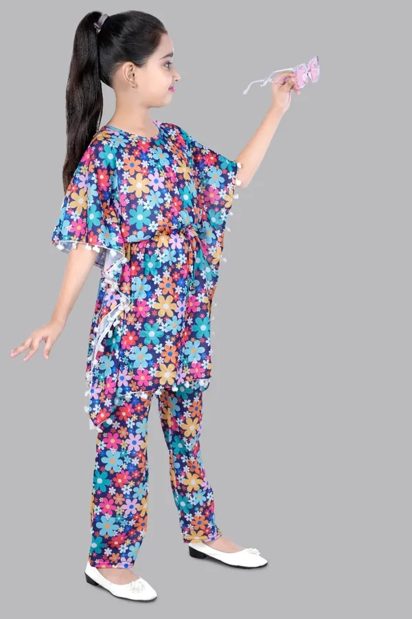 Multicolor_Cotton_Kaftan_Style_Nightwear_For_Girls