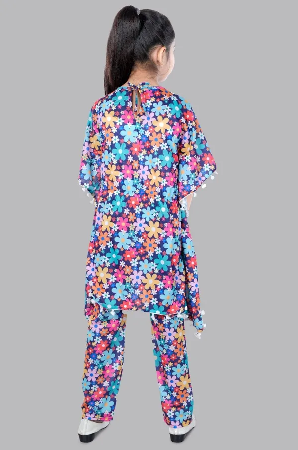 Multicolor_Cotton_Kaftan_Style_Nightwear_For_Girls