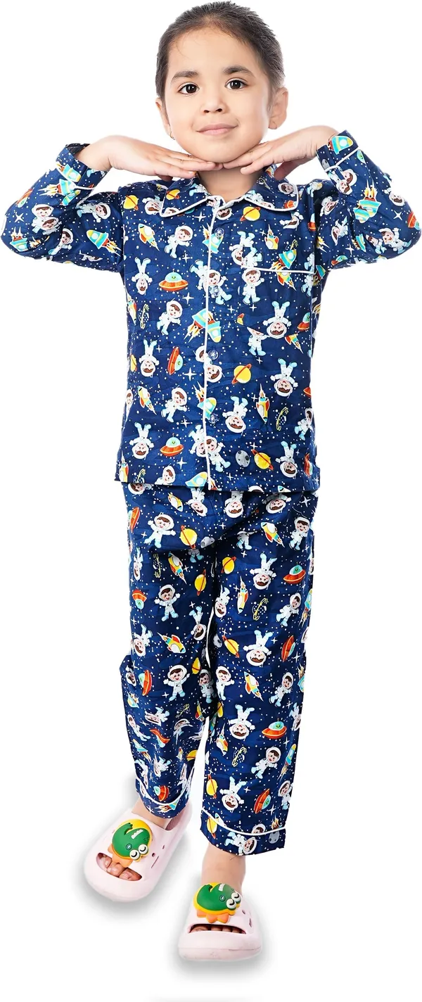 Dark_Blue_Cotton_Printed_Nightwear_For_Girls