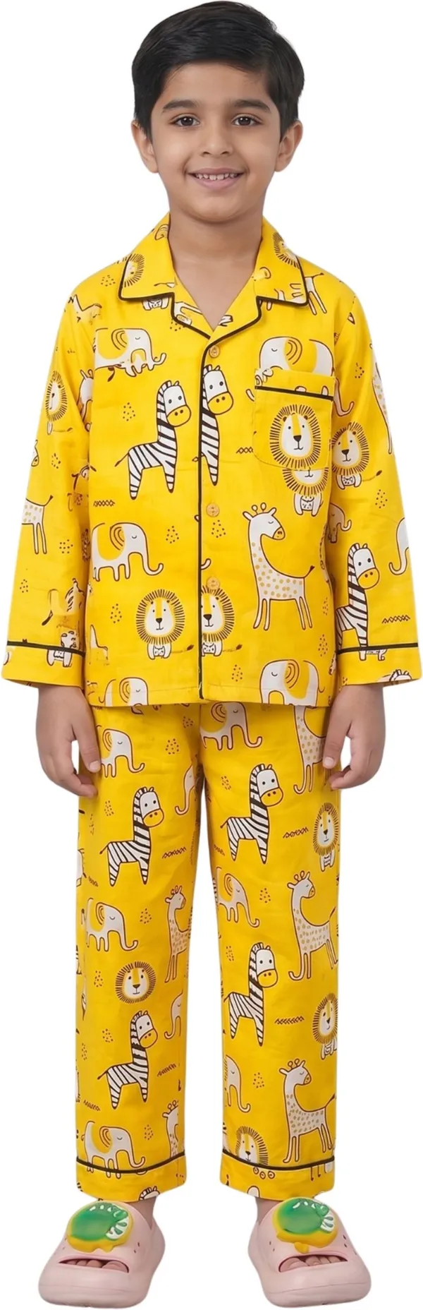 Yellow_Cotton_Printed_Nightwear_For_Boys