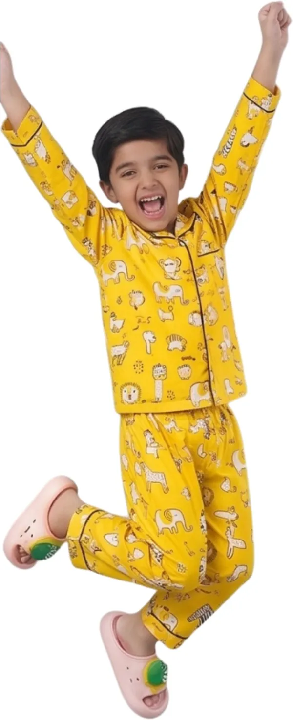 Yellow_Cotton_Printed_Nightwear_For_Boys