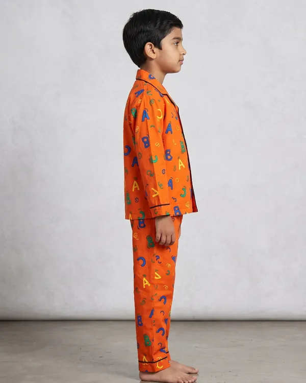 Orange_Cotton_Relaxed_Fit_Printed_Nightwear_For_Boys