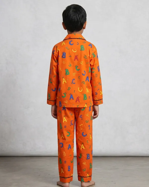 Orange_Cotton_Printed_Nightwear_For_Boys
