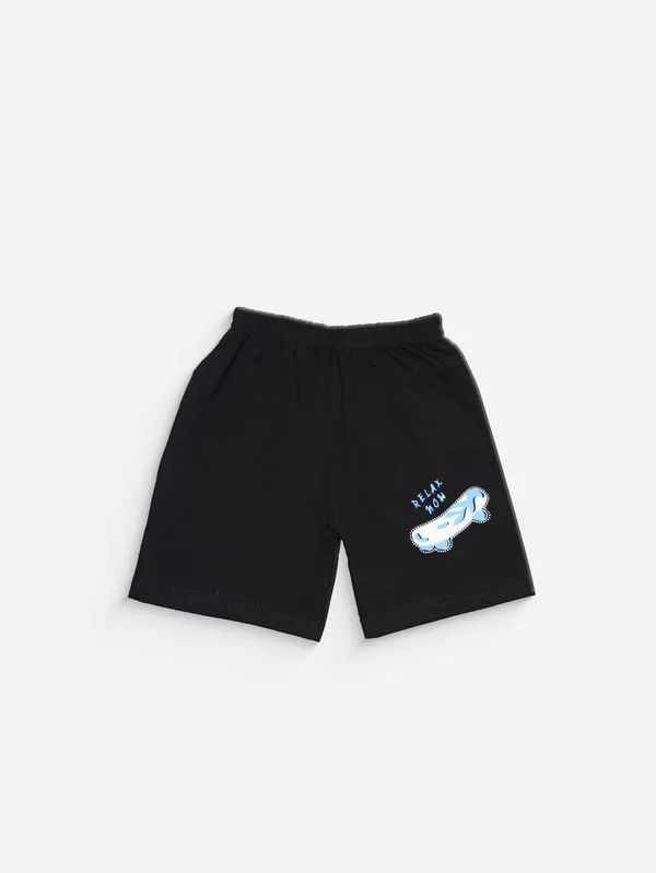 Light_Blue_Cotton_Casual_T-Shirt_Shorts_Set_For_Boys_Pack_Of_2