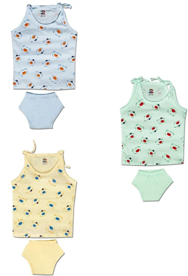 Multicolor_Cotton_Casual_Vest_Panty_For_Baby_Boys/Girls_Pack_Of_3