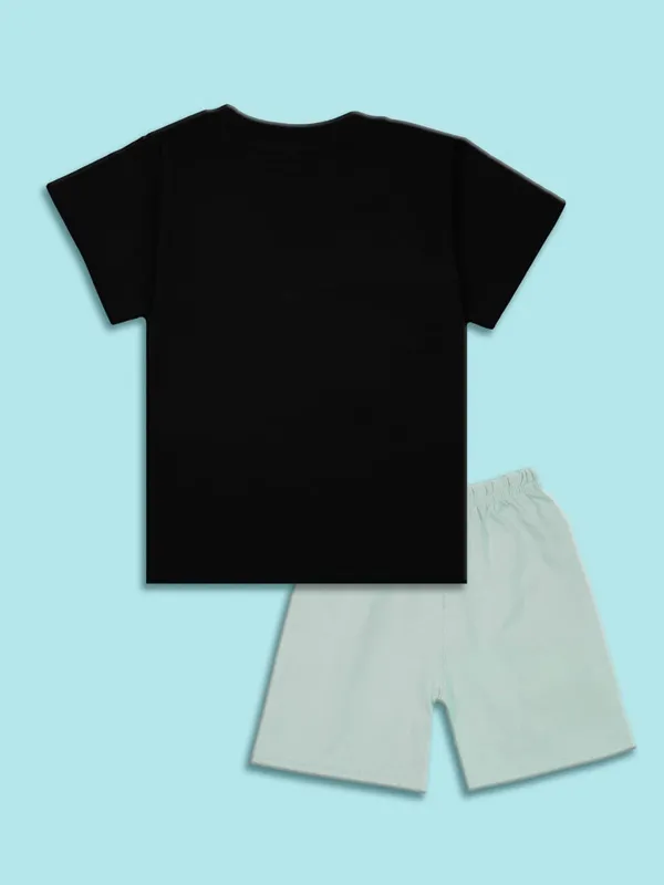 Black_Cotton_Printed_T-Shirt_Shorts_Set_For_Boys_Pack_Of_2