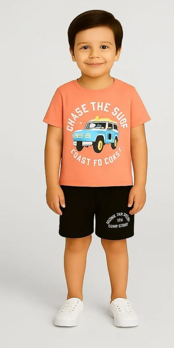 Orange_Cotton_Casual_T-Shirt_Shorts_Set_For_Baby_Boys_Pack_Of_2