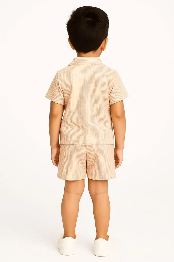 Orange_Cotton_Shirt_Shorts_Coord_Set_For_Boys