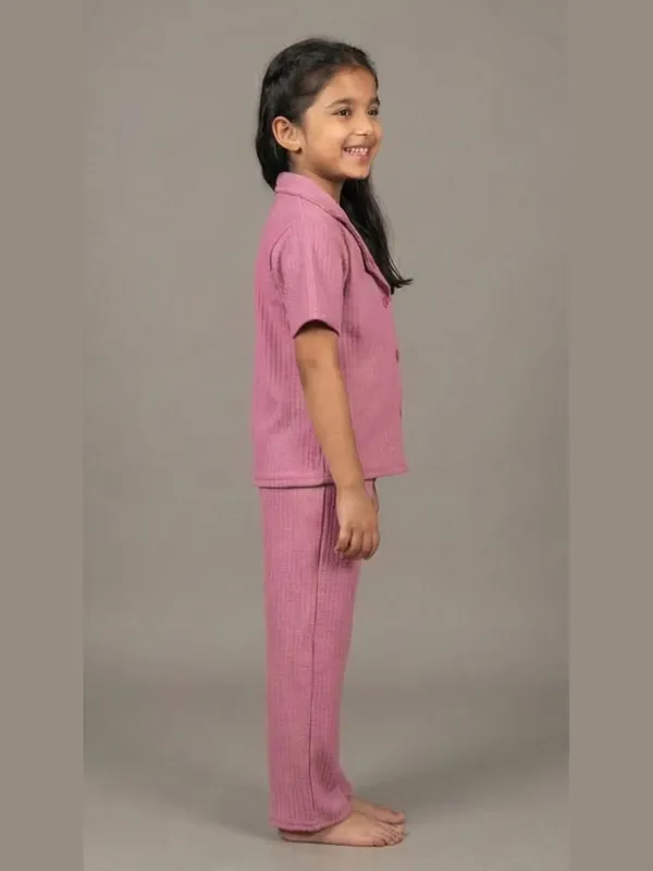 Pink_Cotton_Co-Ord_Shirt_Pant_Set_For_Girls