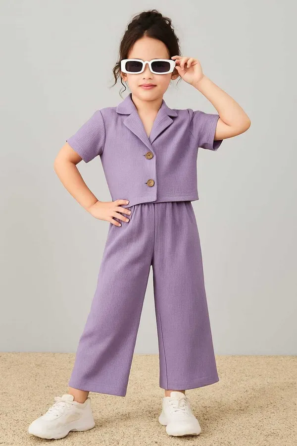 Purple_Cotton_Casual_Shirt_Pant_Set_For_Girls