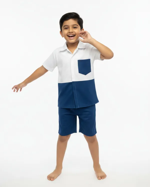 Blue_Cotton_Casual_Shirt_Shorts_Set_For_Boys