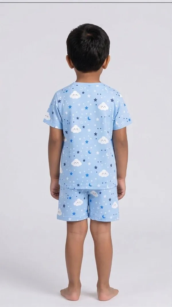 Blue_Cotton_Casual_T-Shirt_Shorts_Set_For_Boys_Pack_Of_2