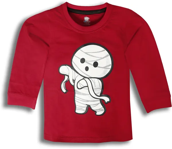 Red_Cotton_Full_Sleeve_Printed_T_Shirt_For_Baby_Boys_&_Girls_Pack_Of_2