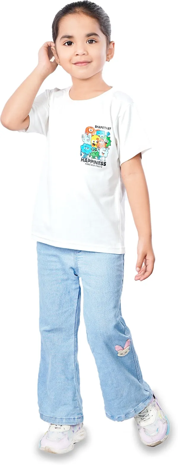 White_Cotton_Printed_Regular_T_Shirt_For_Girls