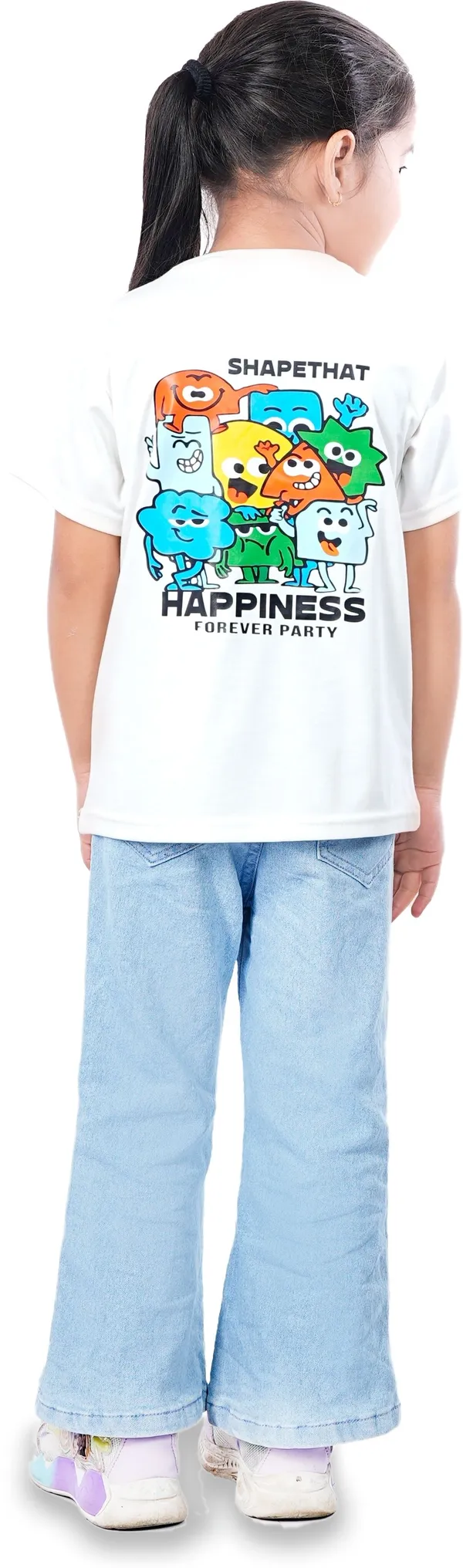 White_Cotton_Printed_Regular_T_Shirt_For_Girls
