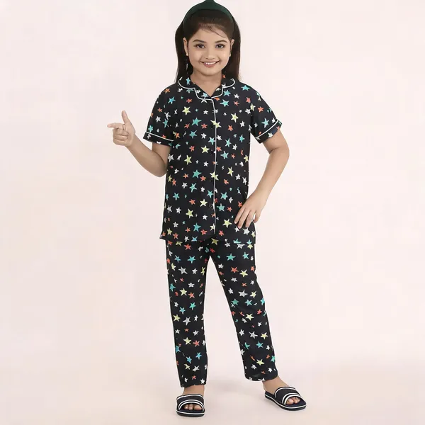 Blue_Cotton_Printed_Nightwear_For_Girls