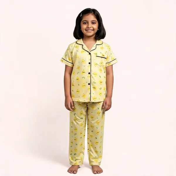 Yellow_Cotton_Printed_Nightwear_For_Girls_Pack_Of_2